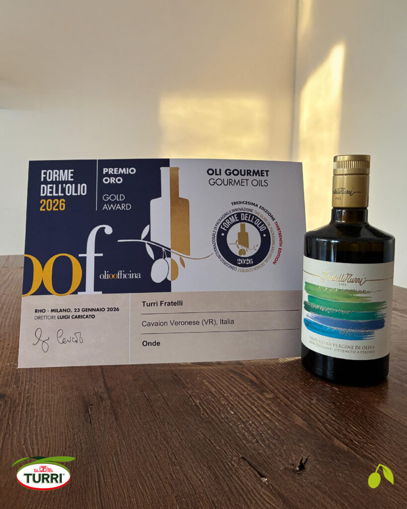 Olio Turri linea "Onde" premiato